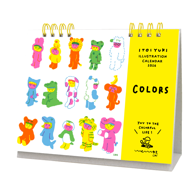 2026年 卓上カレンダー　〈COLORS〉